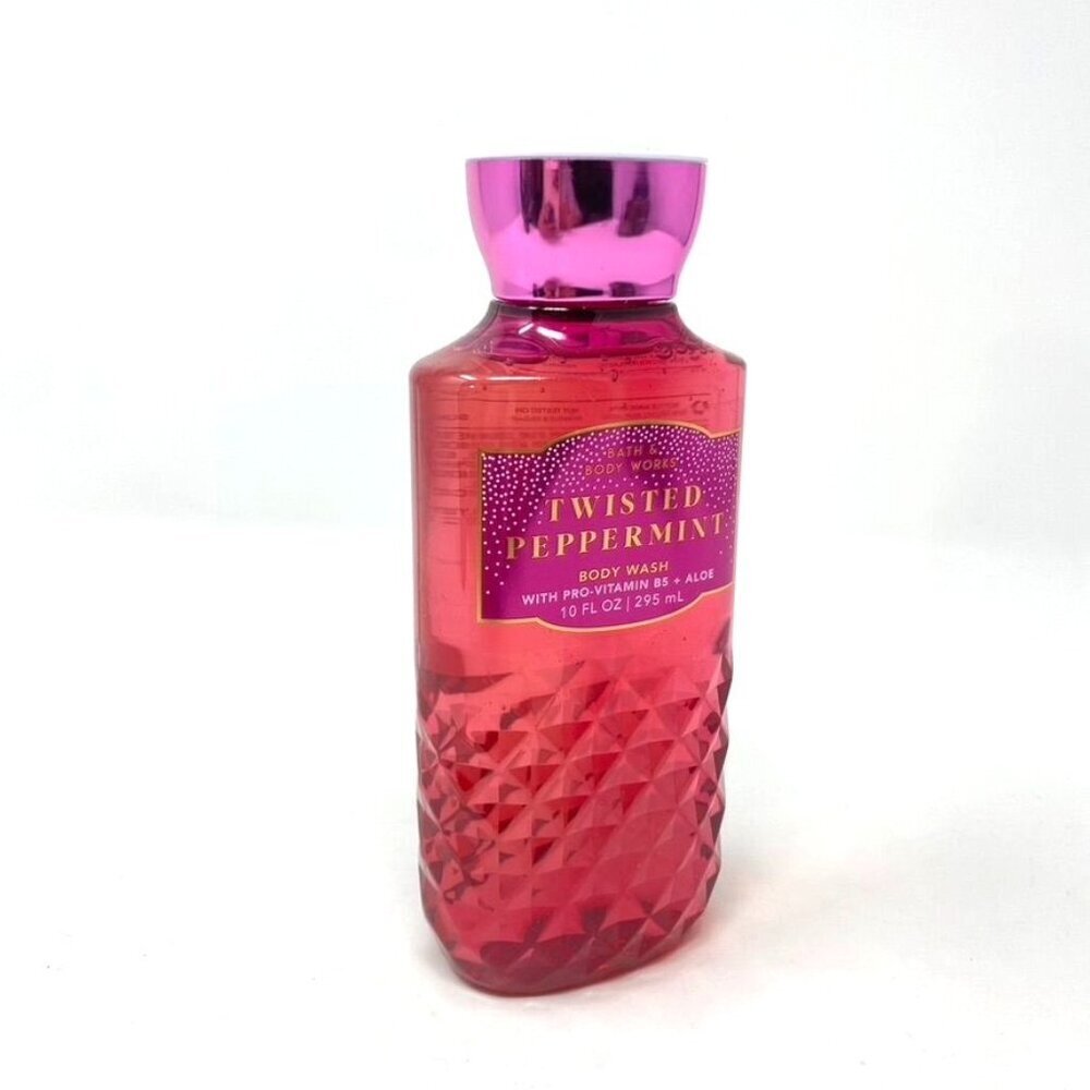 Bath & Body Works Twisted Peppermint Body Wash Pro-Vitamin B5 Aloe 10 Fl Oz